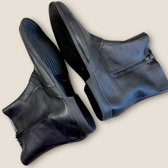 Totes Men Protective Rubber Overshoes Rain Snow Cover Boots Zip Up Size XL Black - Picture 6 of 12